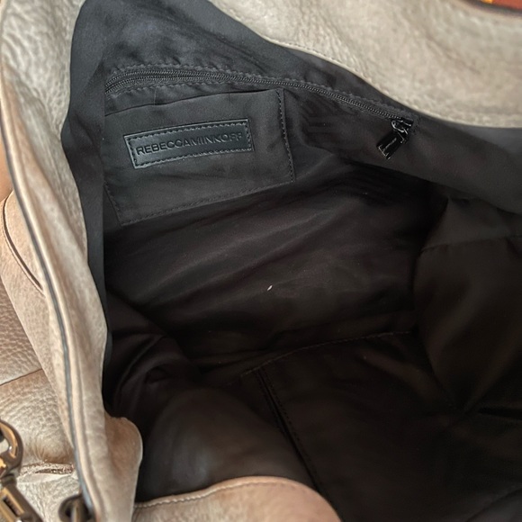 rebecca minkoff grey suede leather handbag - Picture 3 of 4